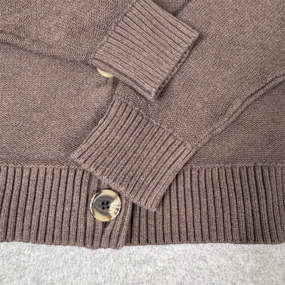 Quince Cardigan Sweater Womens Size S Organic Cotton Cropped Button Front - Picture 4 of 12